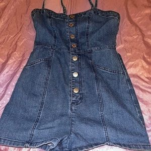Jean Shorts jumpsuit